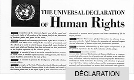 Déclaration universelle des Droits de l'Homme