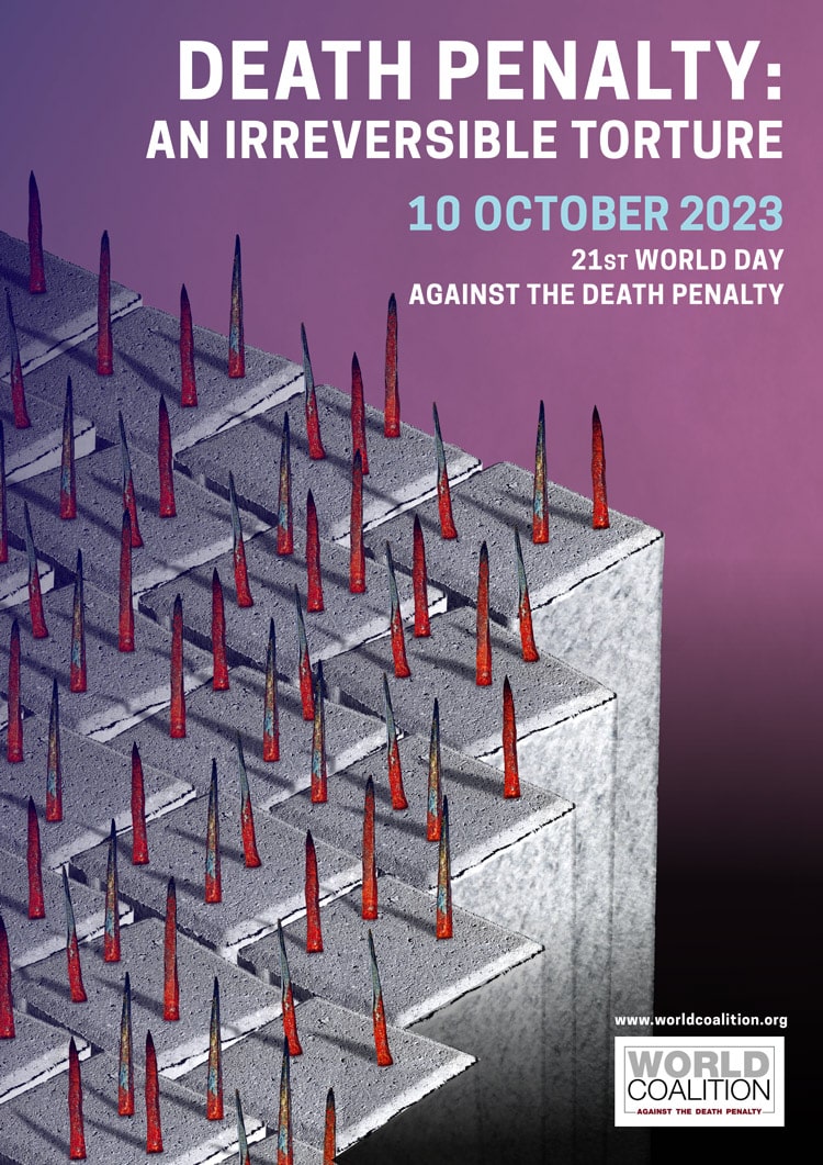 21st World Day against the death penalty poster