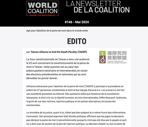 Newsletter Mai 2024