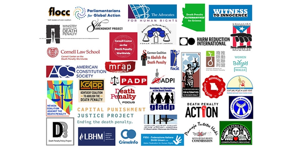 Witness to Innocence, with the following US and Worldwide organizations that endorse this statement: 8th Amendment Project, Abolition of Death Penalty in Iraq, The Advocates for Human Rights, The American Constitution Society, Capital Punishment Justice Project, Cornell Center on the Death Penalty Worldwide - Cornell Law School, CrimeInfo, a member organization of Anti Death Penalty Asia Network (ADPAN), Death Penalty Action, Death Penalty Alternatives for Arizona, Death Penalty Focus,faith leaders of color coalition (flocc), FIACAT -Fédération internationale des ACAT – International Federation of ACATs, Georgians for Alternatives to the Death Penalty (GFADP), Harm Reduction International, Italian Federation for Human Rights (FIDU), Kentucky Coalition to Abolish the Death Penalty, Kenya Human Rights Commission, Lawyers For Human Rights International, India, Lembaga Bantuan Hukum Masyarakat,Le MRAP (Mouvement contre le Racisme et pour l'Amitié entre les Peuples), Ministry Against the Death Penalty, Missourians to Abolish the Death Penalty, Parliamentarians for Global Action (PGA), Paul Rougeau Committee - Italy, Pennsylvanians Against the Death Penalty, Puertorrican Coalition Against the Death Penalty, Taiwan Alliance to End the Death Penalty, Tennesseans for Alternatives to the Death Penalty (TADP), Women Beyond Walls, Witness to Innocence